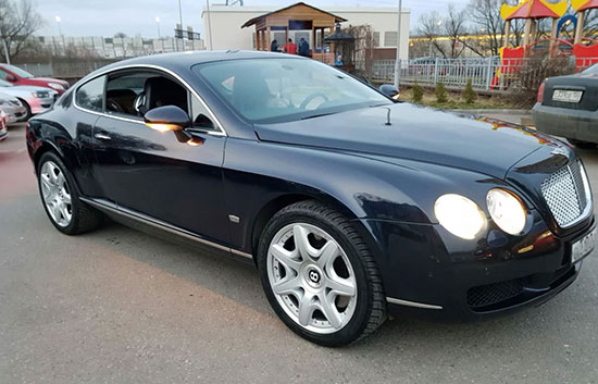 Заблокирован руль BENTLEY