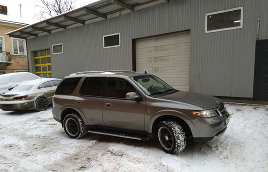 Заблокирован руль SAAB
